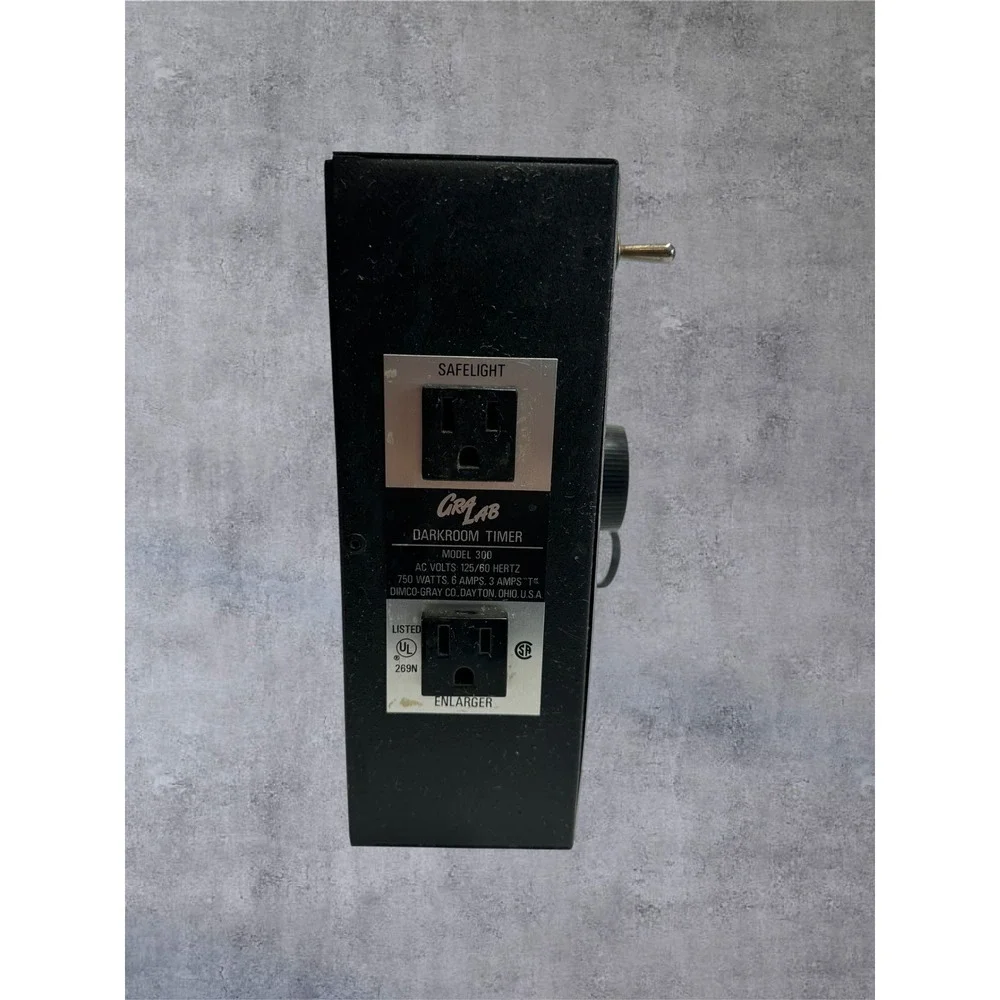 GraLab Darkroom Timer Model 300 Black Vintage Luminous Dial 60 Min Analog-WORKS